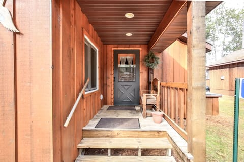 Nice exterior back porch