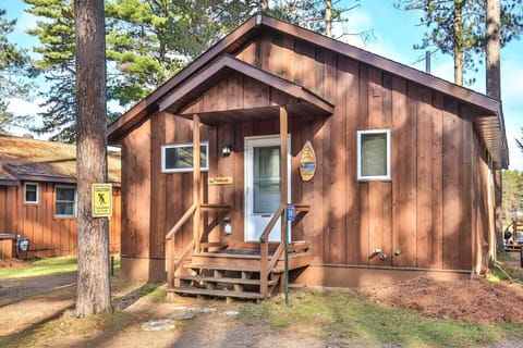 Exterior porch for easy access down to the lake