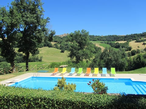 Large Salt Water Pool with view towards Gualdo

