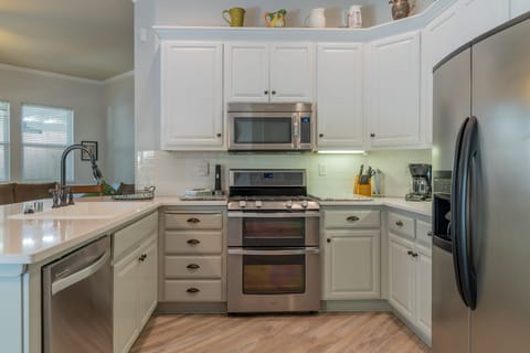 Stainless Steel Appliances in our Country-Style Kitchen