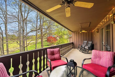 Patio with Views of the Golf Course
