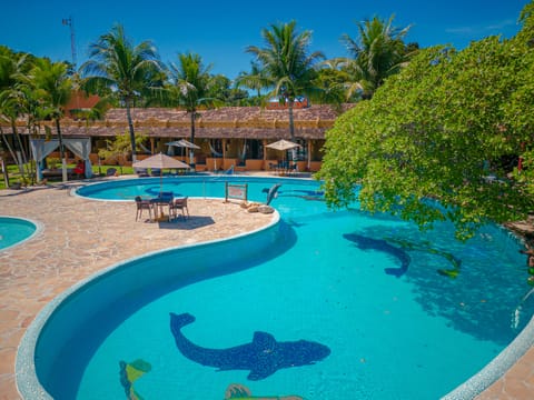 Outdoor pool, open 10:00 AM to 8:00 PM, pool umbrellas, sun loungers