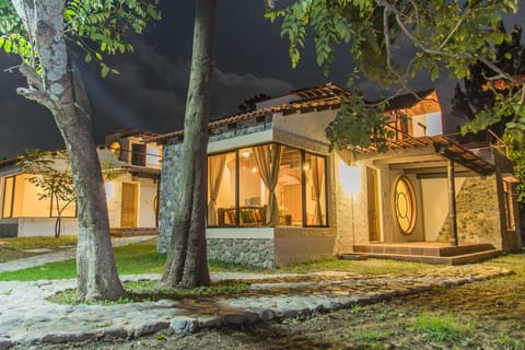 Front of property - evening/night