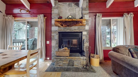 Condo, 1 Bedroom | Living area | Smart TV, fireplace, DVD player