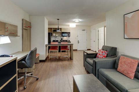 Desk, blackout drapes, iron/ironing board, free WiFi