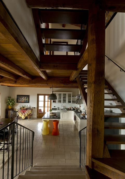 Dining by the kitchen