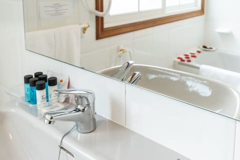 Standard Double Room, 1 Double Bed | Bathroom amenities | Bathtub, free toiletries, bidet, towels