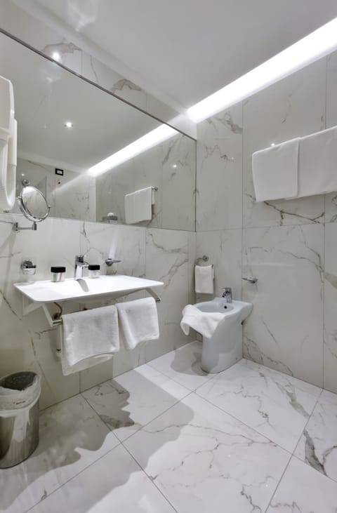 Comfort Room | Bathroom | Shower, rainfall showerhead, designer toiletries, hair dryer