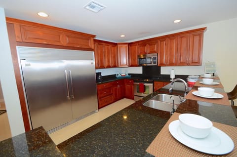 Spectacular Open Kitchen (Fully Equipped) Features Counter Dining + Living + Dining + Pool Lounge Views...