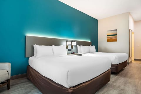 Standard Room, 2 Queen Beds, Non Smoking | Desk, iron/ironing board, free cribs/infant beds, rollaway beds