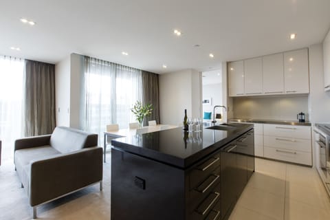 Standard Apartment, 2 Bedrooms | Private kitchen | Full-size fridge, microwave, stovetop, dishwasher