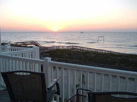Sunrise view from top deck off living area.  Circa 2006-Scotch Bonnet now gone!