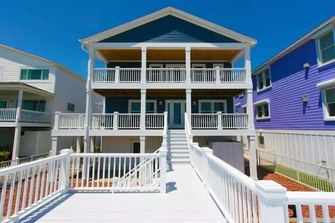 Oceanside of the home