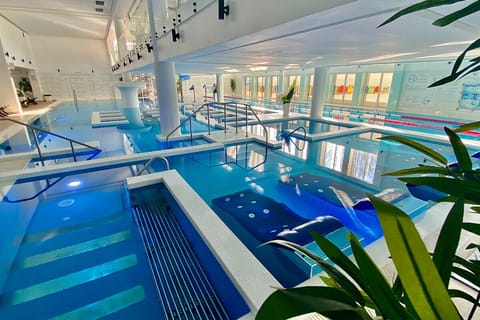 Indoor pool, seasonal outdoor pool
