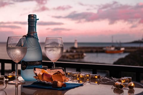 Local delicacies enjoyed on the balcony