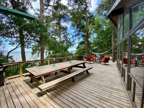 Million dollar waterfront view of Lake Livingston 