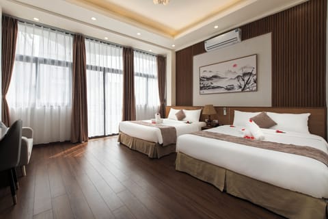 Deluxe Double Room, City View | Premium bedding, down comforters, memory foam beds, minibar