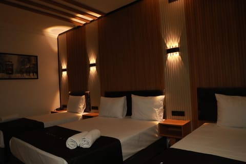 Premium bedding, soundproofing, free WiFi, bed sheets