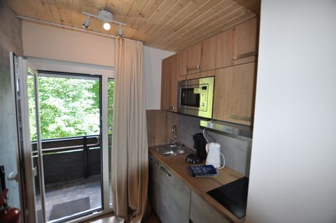 Studio Gerlitzen | Private kitchen | Full-size fridge, stovetop, dishwasher, coffee/tea maker