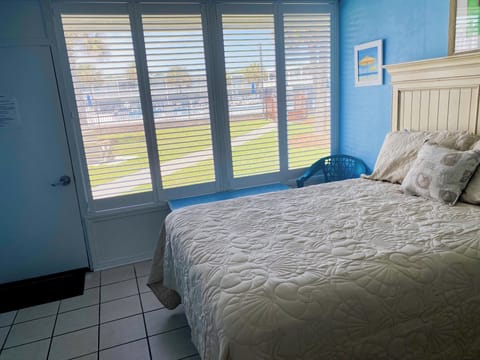 Pool is short distance from  front door