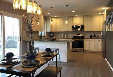 Kitchen and dining area