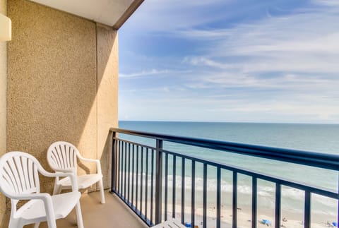 Private oceanfront balcony