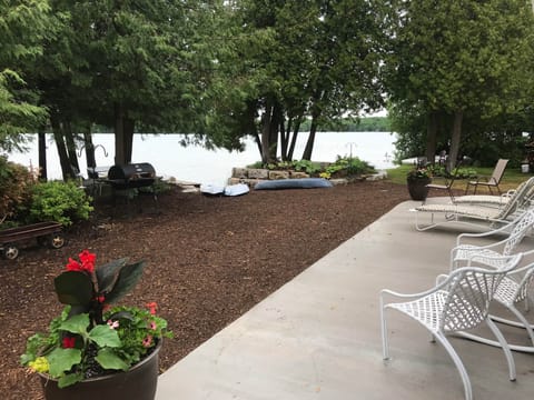 Patio facing the lake