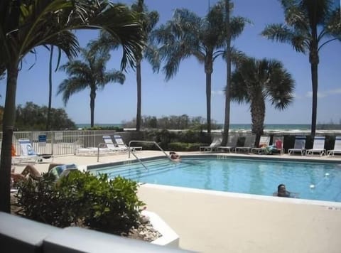 Large heated pool right off the beach!