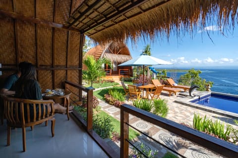 Classic Double Room, 1 Bedroom, Pool Access, Ocean View | Terrace/patio