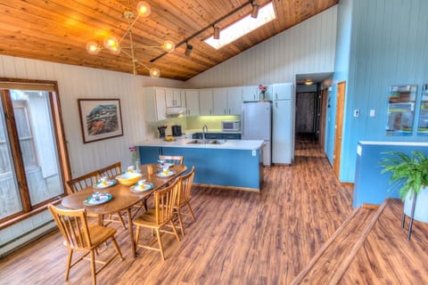 Enjoy cooking up a meal while the family can gather around and visit.