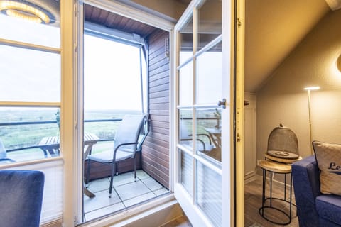 Luxury Apartment, Private Bathroom, Sea View | Balcony view