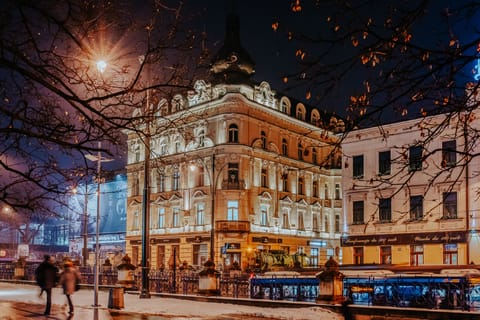 Front of property - evening/night