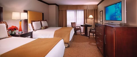 Premium bedding, in-room safe, desk, travel crib