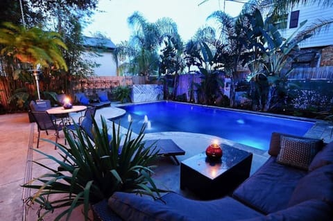 Dusk poolside