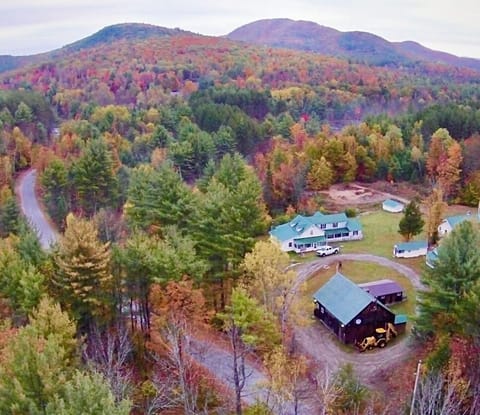 Aerial view of Moose Mountain Property .