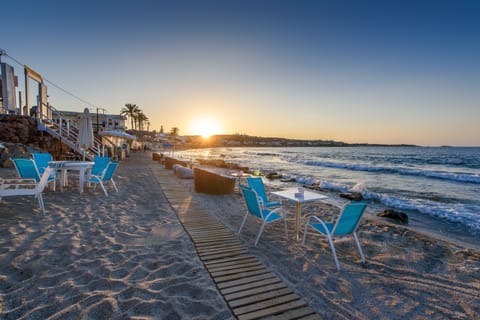 On the beach, beach bar
