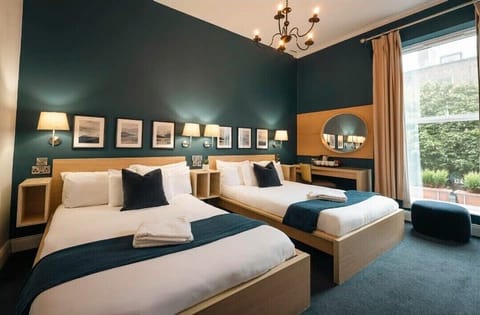 Family Quadruple Room | Premium bedding, in-room safe, desk, iron/ironing board