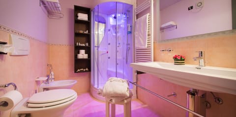 Suite (Attic) | Bathroom | Free toiletries, hair dryer, bathrobes, slippers