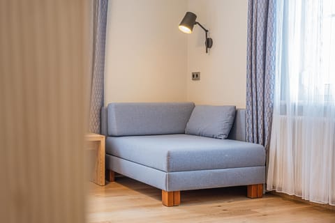 Superior Quadruple Room, 1 Queen Bed with Sofa bed, Non Smoking, Courtyard Area | Hypo-allergenic bedding, in-room safe, desk, blackout drapes