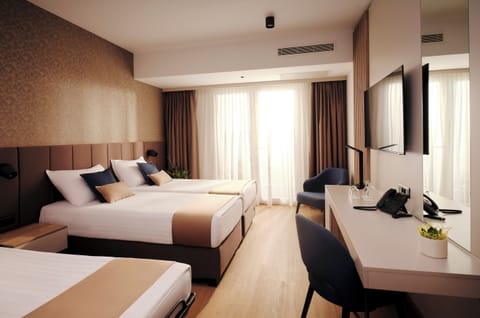 Minibar, in-room safe, desk, blackout drapes