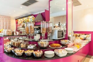 Free daily buffet breakfast