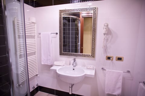 Free toiletries, hair dryer, towels