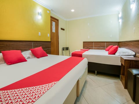 Economy Quadruple Room | Egyptian cotton sheets, premium bedding, memory foam beds, minibar