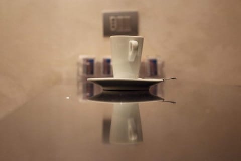 Shower, rainfall showerhead, free toiletries, hair dryer