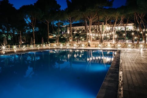 Outdoor wedding area