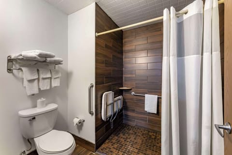 Room, 2 Queen Beds, Accessible, Non Smoking | Desk, laptop workspace, blackout drapes, iron/ironing board