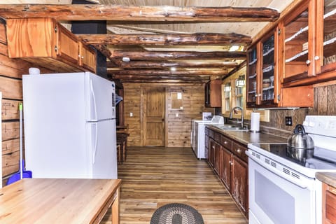 Plenty of counter space for meal prep.