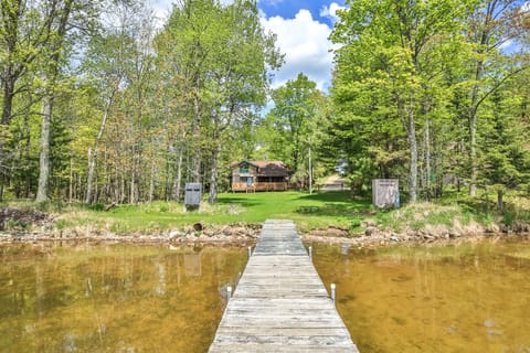 Plenty of dock space for a boat and swimming