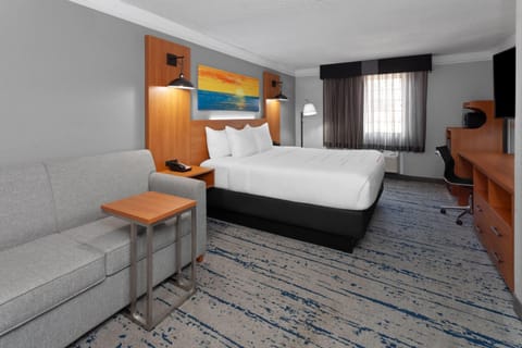 Room, 1 King Bed, Non Smoking | Premium bedding, desk, blackout drapes, iron/ironing board