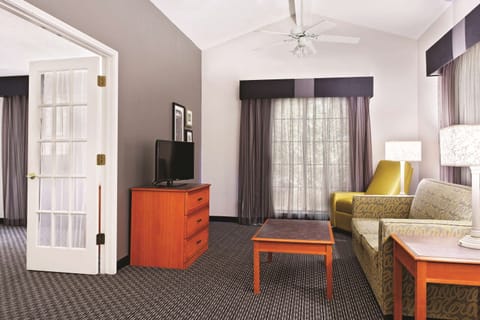 Suite, 1 King Bed, Non Smoking | Premium bedding, desk, blackout drapes, iron/ironing board